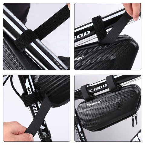 TORBA ROWEROWA NA RAMĘ ROWERU 1.5 L CZARNY TORBA ROWEROWA NA RAMĘ ROWERU 1.5 L CZARNY