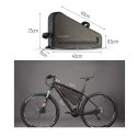 TORBA ROWEROWA NA RAMĘ ROWERU 5 L SZARA
