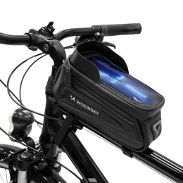 TORBA ROWEROWA NA RAMĘ Z ETUI NA TELEFON 1.7 L CZARNA