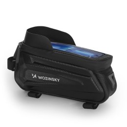 TORBA ROWEROWA NA RAMĘ Z ETUI NA TELEFON 1.7 L CZARNA