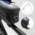 TORBA ROWEROWA NA RAMĘ Z ETUI NA TELEFON 1.7 L CZARNA