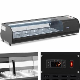 WITRYNA NADSTAWA CHŁODNICZA DO SUSHI Z OŚWIETLENIEM LED 6 X GN 1/3