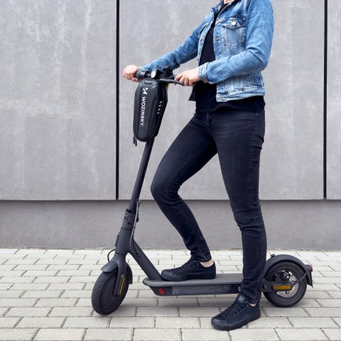 WODOODPORNA TORBA NA KIEROWNICĘ HULAJNOGI TORBA NA HULAJNOGĘ 3 L CZARNA WODOODPORNA TORBA NA KIEROWNICĘ HULAJNOGI TORBA NA HULAJNOGĘ 3 L CZARNA