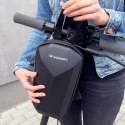 WODOODPORNA TORBA NA KIEROWNICĘ HULAJNOGI TORBA NA HULAJNOGĘ 4 L CZARNA