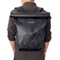 WODOODPORNY PLECAK NA BAGAŻNIK ROWEROWY TORBA ROWEROWA 2W1 23L CZARNY