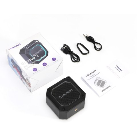 BEZPRZEWODOWY GŁOŚNIK BLUETOOTH GROOVE 2 10W CZARNY BEZPRZEWODOWY GŁOŚNIK BLUETOOTH GROOVE 2 10W CZARNY