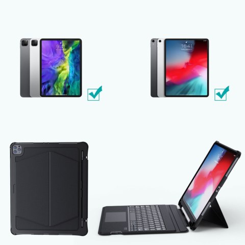 ETUI POKROWIEC KEYBOARD CASE DO IPAD PRO 12.9" + BEZPRZEWODOWA KLAWIATURA BLUETOOTH CZARNY ETUI POKROWIEC KEYBOARD CASE DO IPAD PRO 12.9" + BEZPRZEWODOWA KLAWIATURA BLUETOOTH CZARNY
