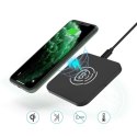 ŁADOWARKA BEZPRZEWODOWA QI 10W DO TELEFONU I SŁUCHAWEK CZARNY