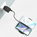 ŁADOWARKA BEZPRZEWODOWA QI DO TELEFONU I SŁUCHAWEK AIRPODS 2W1 10W CZARNY