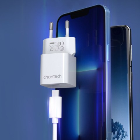 ŁADOWARKA SIECIOWA 20W USB TYP C BIAŁY ŁADOWARKA SIECIOWA 20W USB TYP C BIAŁY