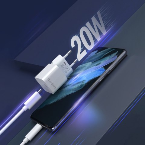 ŁADOWARKA SIECIOWA 20W USB TYP C BIAŁY ŁADOWARKA SIECIOWA 20W USB TYP C BIAŁY