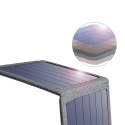 ŁADOWARKA SOLARNA DO TELEFONU TURYSTYCZNA Z USB 14W ROZKŁADANA SZARA