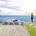 ŁADOWARKA SOLARNA DO TELEFONU TURYSTYCZNA Z USB 14W ROZKŁADANA SZARA