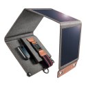 ŁADOWARKA SOLARNA DO TELEFONU TURYSTYCZNA Z USB 14W ROZKŁADANA SZARA