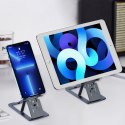 PODSTAWKA SKŁADANA NA TELEFON SMARTFON TABLET SZARY