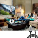 PRZEJŚCIÓWKA HUB USB TYP C - HDMI 2.0 + KABEL HDMI 2M SZARY