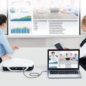 PRZEJŚCIÓWKA ADAPTER USB TYP C - HDMI 4K + USB TYP C PD DO MACBOOK PC 1.8M SZARY
