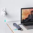 STACJA DOKUJĄCA ADAPTER HUB USB TYP C 11W1 100W PD SZARY