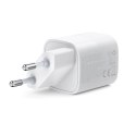 SZYBKA ŁADOWARKA SIECIOWA GAN USB TYP C PD QC 33W BIAŁA