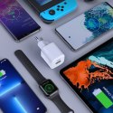 SZYBKA ŁADOWARKA SIECIOWA GAN USB TYP C PD QC 33W BIAŁA