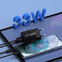SZYBKA ŁADOWARKA SIECIOWA GAN USB TYP C PD QC 33W CZARNA