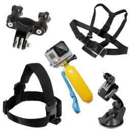 AKCESORIA DO KAMERY SPORTOWEJ GOPRO SJCAM - ZESTAW 9W1