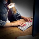 BEZPRZEWODOWA LAMPKA LED DO CZYTANIA Z KLIPSEM + KABEL MICRO USB CZARNY