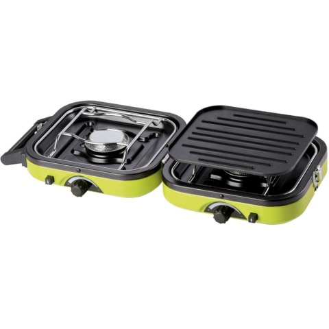 KUCHENKA TURYSTYCZNA NA KEMPING PODWÓJNA DUAL COMPACT + GRILL KUCHENKA TURYSTYCZNA NA KEMPING PODWÓJNA DUAL COMPACT + GRILL