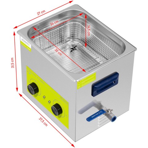 MYJKA WANNA ULTRADŹWIĘKOWA OCZYSZCZACZ 10 L 240 W MYJKA WANNA ULTRADŹWIĘKOWA OCZYSZCZACZ 10 L 240 W