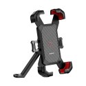 UCHWYT MOCOWANIE NA TELEFON SMARTFON MOTOCYKLOWY NA KIEROWNICĘ CZARNY