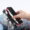 UCHWYT MOCOWANIE NA TELEFON SMARTFON MOTOCYKLOWY NA KIEROWNICĘ CZARNY