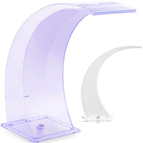 WYLEWKA WODOSPADOWA Z OŚWIETLENIEM LED 35 CM WYPŁYW WODY 303 MM WYLEWKA WODOSPADOWA Z OŚWIETLENIEM LED 35 CM WYPŁYW WODY 303 MM