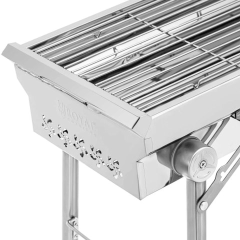 GRILL WĘGLOWY SKŁADANY Z RUSZTEM 43 X 25 CM STAL GRILL WĘGLOWY SKŁADANY Z RUSZTEM 43 X 25 CM STAL