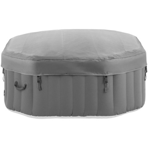 JACUZZI OGRODOWE DMUCHANE 110 DYSZ MASUJĄCYCH 4 OSOBOWE 600 L SZARO - BIAŁE JACUZZI OGRODOWE DMUCHANE 110 DYSZ MASUJĄCYCH 4 OSOBOWE 600 L SZARO - BIAŁE