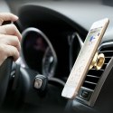 MAGNETYCZNY UCHWYT SAMOCHODOWY DO TELEFONU NA NAWIEW KRATKĘ WENTYLACYJNĄ CZARNY