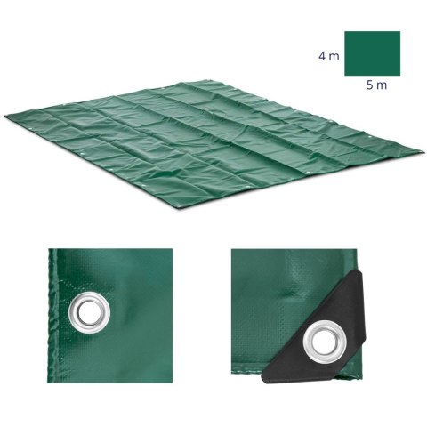 PLANDEKA PŁACHTA OCHRONNA OKRYCIOWA Z OCZKAMI PVC 650 G/M2 500 X 400 CM PLANDEKA PŁACHTA OCHRONNA OKRYCIOWA Z OCZKAMI PVC 650 G/M2 500 X 400 CM
