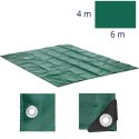 PLANDEKA PŁACHTA OCHRONNA OKRYCIOWA Z OCZKAMI PVC 650 G/M2 600 X 400 CM