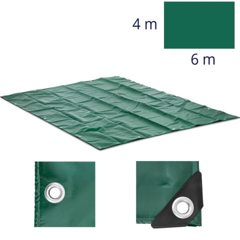 PLANDEKA PŁACHTA OCHRONNA OKRYCIOWA Z OCZKAMI PVC 650 G/M2 600 X 400 CM PLANDEKA PŁACHTA OCHRONNA OKRYCIOWA Z OCZKAMI PVC 650 G/M2 600 X 400 CM