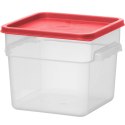 POJEMNIK SPOŻYWCZY DO PRZECHOWYWANIA ŻYWNOŚCI Z PODZIAŁKĄ 5.7 L 235 X 235 X 180 MM - HENDI 870921