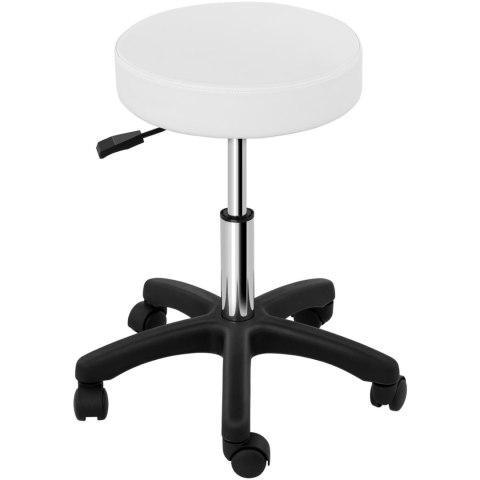 TABORET STOŁEK KOSMETYCZNY OBROTOWY NA KÓŁKACH PHYSA AVERSA - BIAŁY TABORET STOŁEK KOSMETYCZNY OBROTOWY NA KÓŁKACH PHYSA AVERSA - BIAŁY