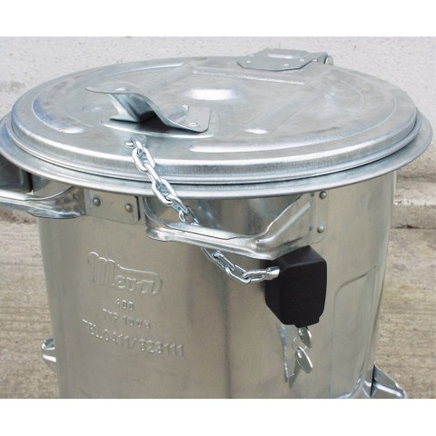 ZAMEK ŁAŃCUSZKOWY ZAMKNIĘCIE DO KUBŁA KONTENERA NA ŚMIECI 80L - 1100L ZAMEK ŁAŃCUSZKOWY ZAMKNIĘCIE DO KUBŁA KONTENERA NA ŚMIECI 80L - 1100L