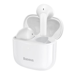BEZPRZEWODOWE SŁUCHAWKI BLUETOOTH 5.0 TWS DOUSZNE WODOODPORNE IP64 E3 BIAŁY