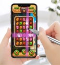 DWUSTRONNY POJEMNOŚCIOWY RYSIK DISC STYLUS + ŻELOPIS DŁUGOPIS SREBRNY