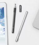 DWUSTRONNY POJEMNOŚCIOWY RYSIK DISC STYLUS + ŻELOPIS DŁUGOPIS SREBRNY