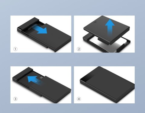 KIESZEŃ NA DYSK HDD SSD OBUDOWA DYSKU SATA 2,5'' USB 3.2 GEN 1 KIESZEŃ NA DYSK HDD SSD OBUDOWA DYSKU SATA 2,5'' USB 3.2 GEN 1