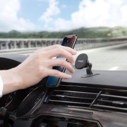 MAGNETYCZNY UCHWYT SAMOCHODOWY NA TELEFON SAMOPRZYLEPNY DO DESKI ROZDZIELCZEJ CZARNY