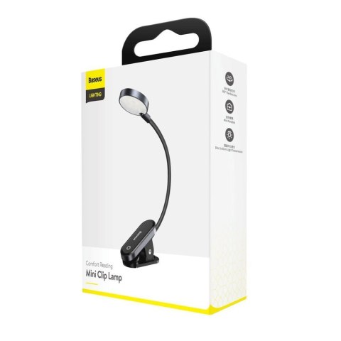 MINI LAMPKA LAMPA LED DO CZYTANIA EKRANU Z KLIPSEM SZARY MINI LAMPKA LAMPA LED DO CZYTANIA EKRANU Z KLIPSEM SZARY