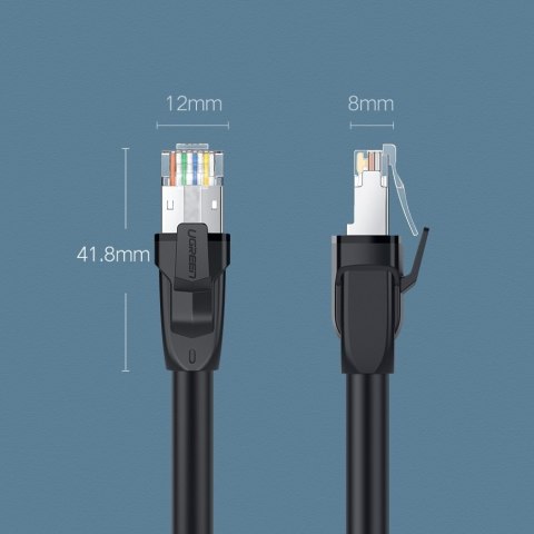 PATCHCORD KABEL PRZEWÓD SIECIOWY ETHERNET RJ45 CAT 8 T568B 2M PATCHCORD KABEL PRZEWÓD SIECIOWY ETHERNET RJ45 CAT 8 T568B 2M