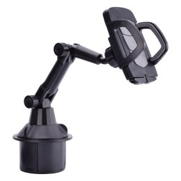 UCHWYT SAMOCHODOWY DO SMARTFONA DO MIEJSCA NA KUBEK CUP HOLDER CZARNY