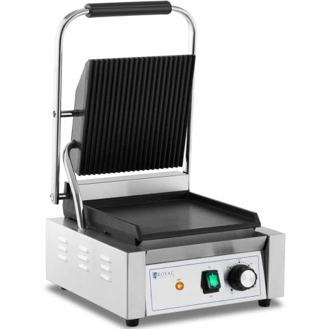 GRILL KONTAKTOWY ELEKTRYCZNY PŁYTA GŁADKA I RYFLOWANA 23 X 22 CM 1800 W GRILL KONTAKTOWY ELEKTRYCZNY PŁYTA GŁADKA I RYFLOWANA 23 X 22 CM 1800 W